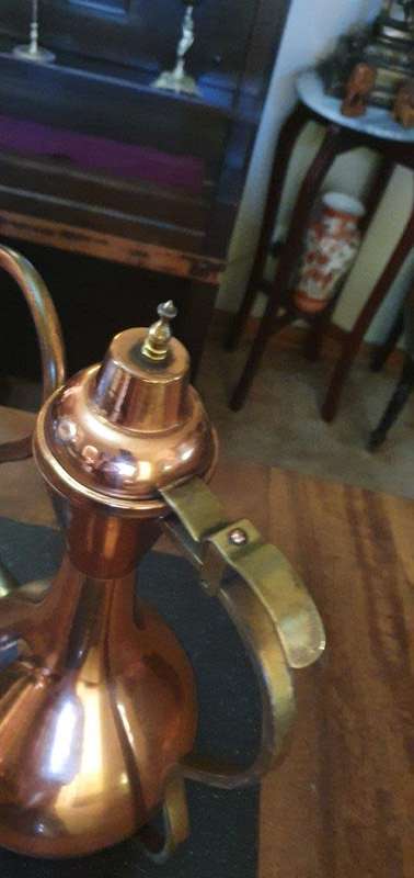 Stunning Large Vintage Copper Kettle