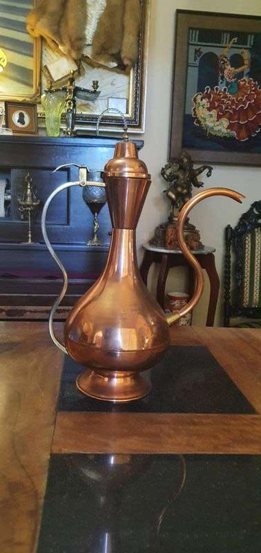 Stunning Large Vintage Copper Kettle