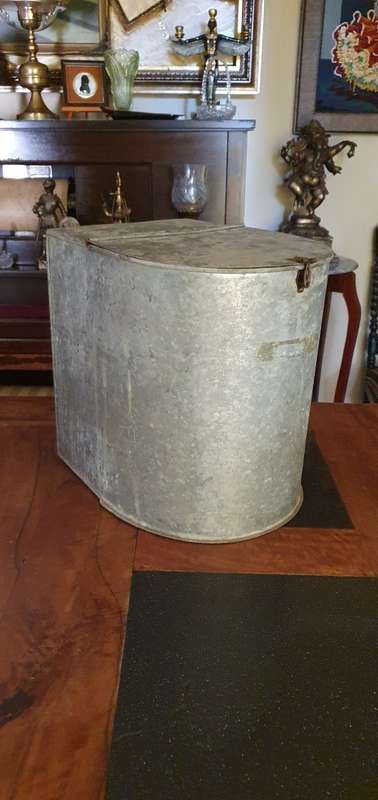 Vintage Galvanized Kitchen Container