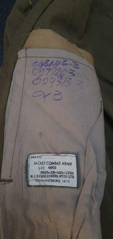 Miliatary Combat Jacket 1973 Size 4002