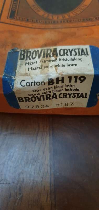 Brovira Crystal Carton B-H 119 Hard Extra White Lustre