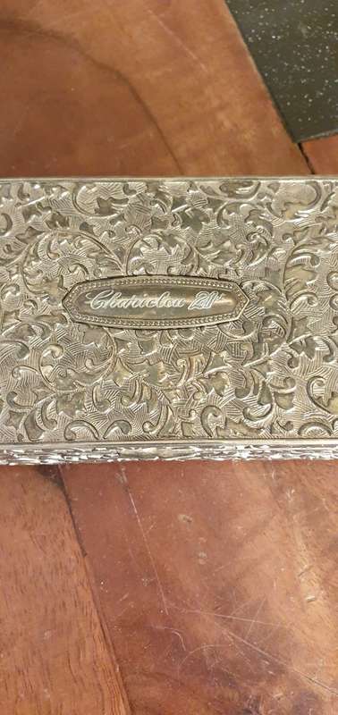 Gorgeuous Silver Colour Metal Jewellery Box