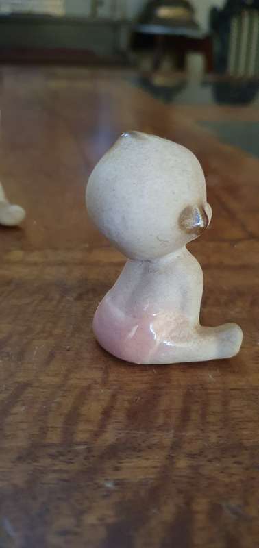 Two Vintage Bisque Kewpie Dolls