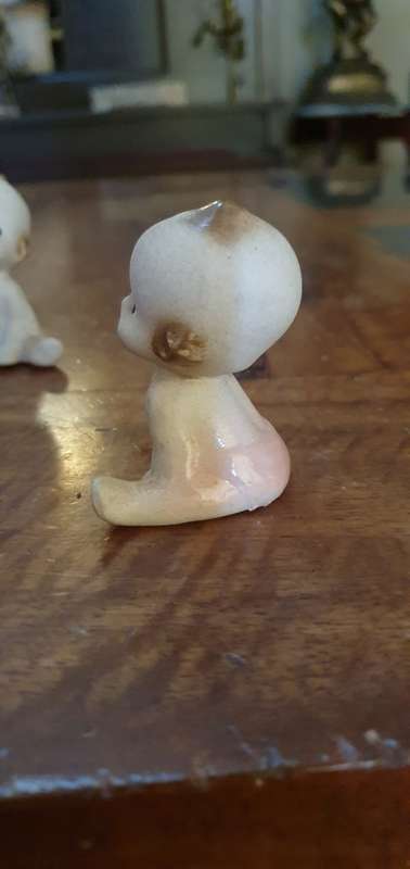 Two Vintage Bisque Kewpie Dolls