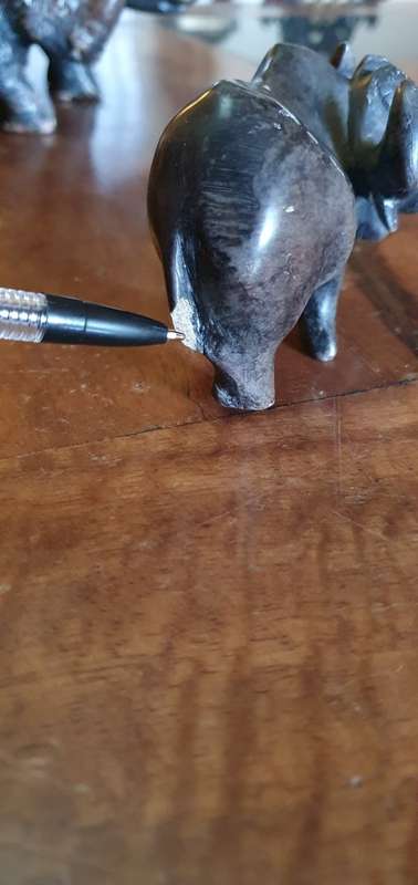 Stunning Heavy Hand Carved Stone Rhinos plus an extra