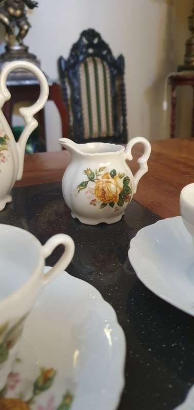 Beautiful Porcelain Demitasse Tea Set