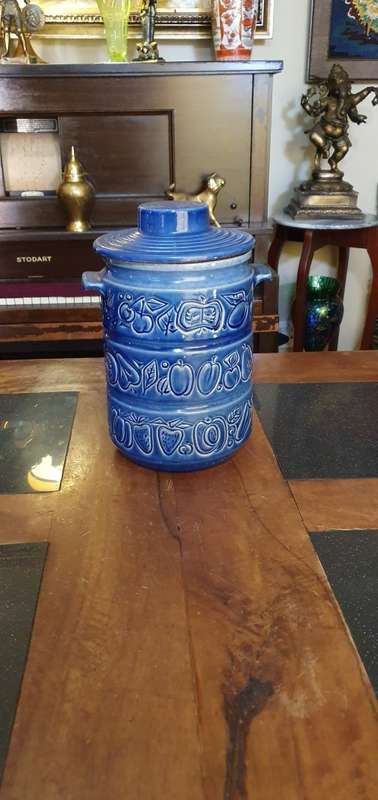 Beautiful Large Rumtopf Cookie Jar West Germany