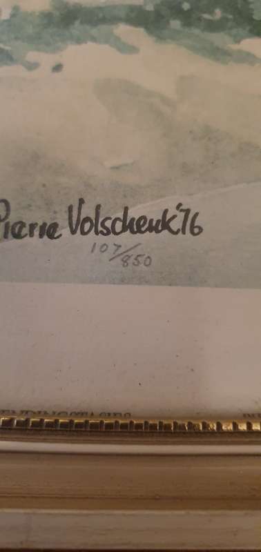 Limited Edition Print By Pierre Volschenk No 107/850 1976