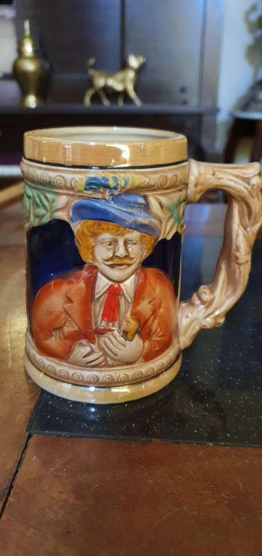 Two Stunning Vintage German Beer Steins
