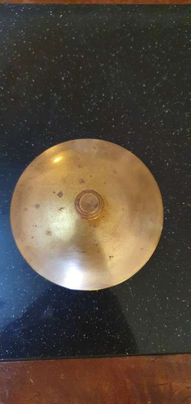 Beautiful Lidded Brass Bowl