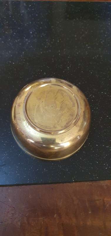 Beautiful Lidded Brass Bowl