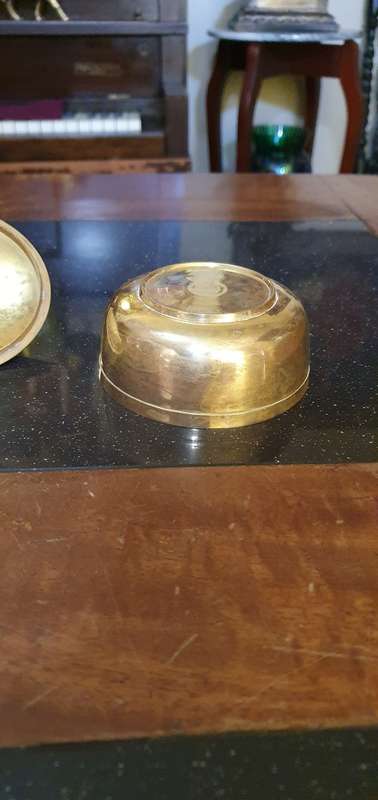 Beautiful Lidded Brass Bowl