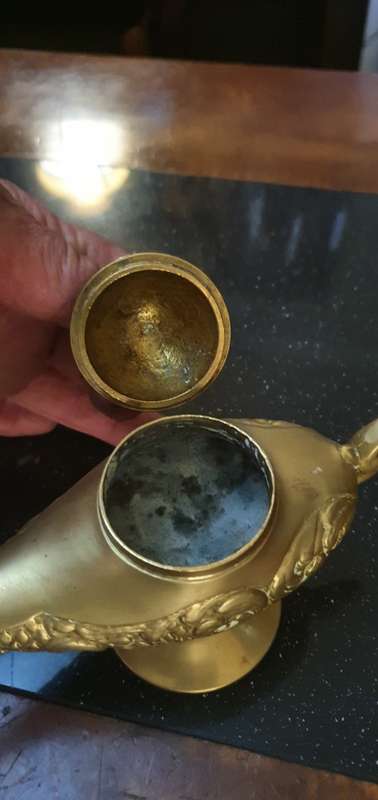 Vintage Brass Oil Lamp