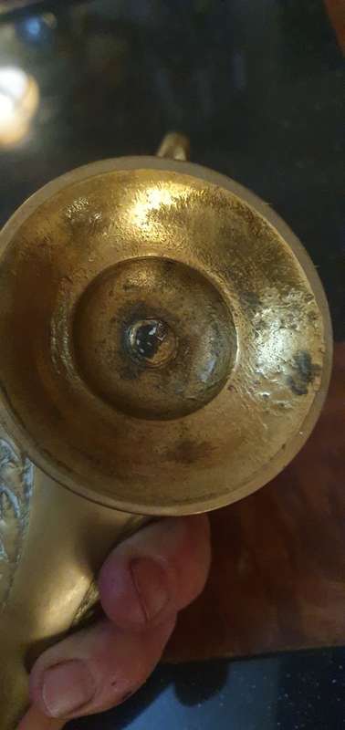 Vintage Brass Oil Lamp