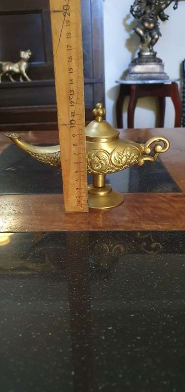 Vintage Brass Oil Lamp