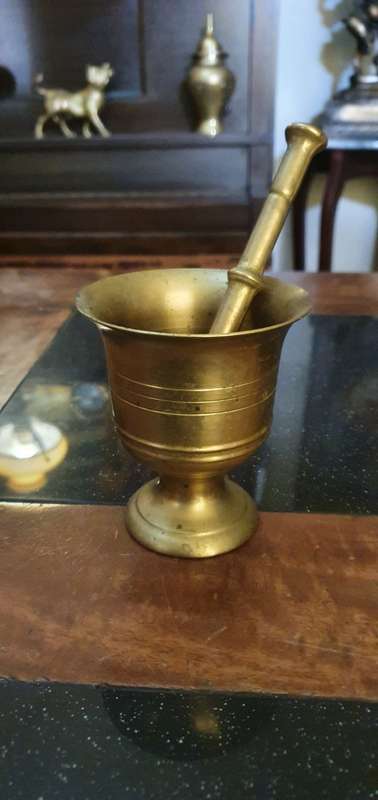 Brass Mortar Pestle