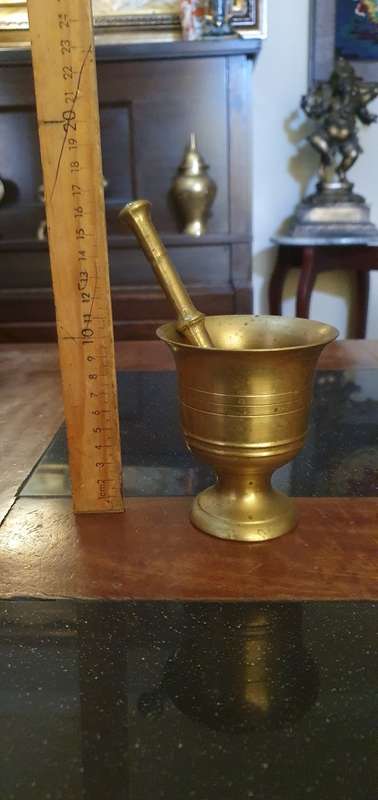Brass Mortar Pestle