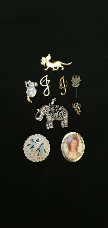 Gold Plated Brooches Plus a few Extras