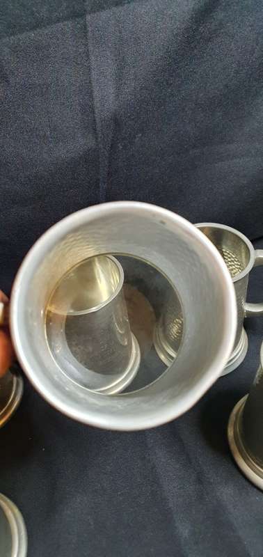 Vintage Pewter Beer Steins