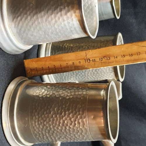 Vintage Pewter Beer Steins
