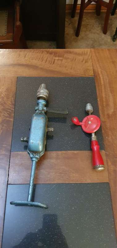 Two Vintage Hand Drills