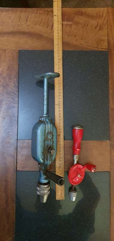 Two Vintage Hand Drills