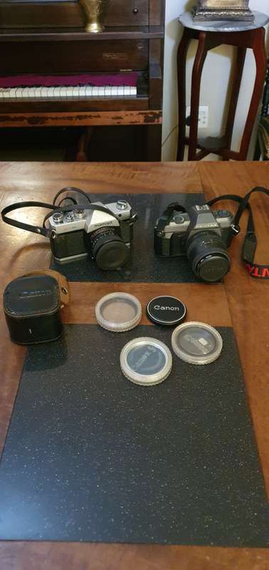 Mamiya MSX500 Camera, Pentax P30 Camera plus Canon Lenses