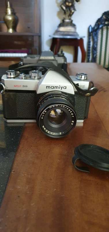 Mamiya MSX500 Camera, Pentax P30 Camera plus Canon Lenses