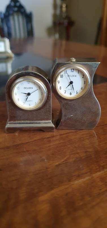 Awesome Collection of Miniature Brass Clocks