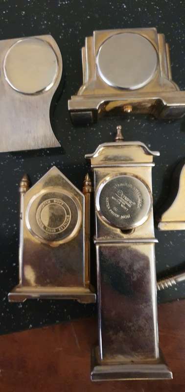 Awesome Collection of Miniature Brass Clocks