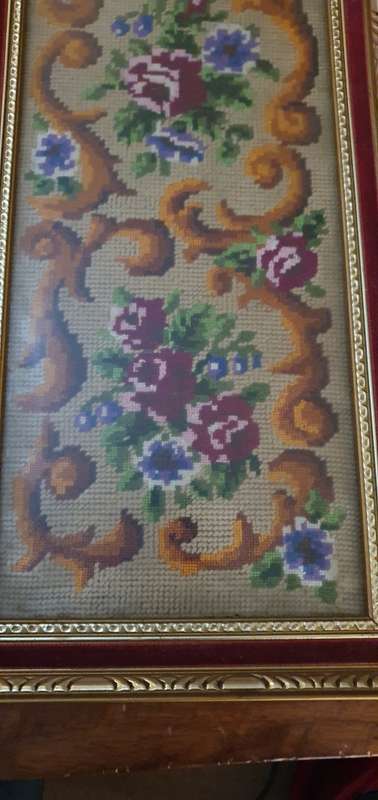 Beautiful 1.06 meter Vintage Framed Tapestry