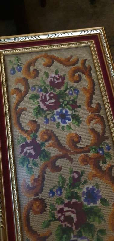 Beautiful 1.06 meter Vintage Framed Tapestry