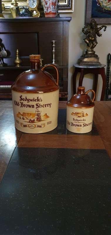 Old Brown Sherry Bottles