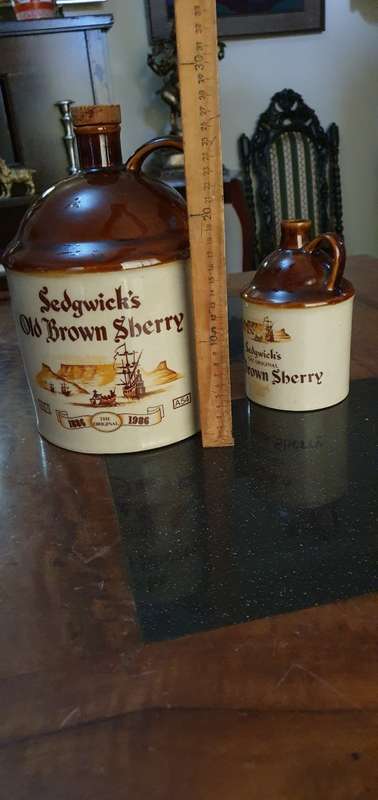 Old Brown Sherry Bottles