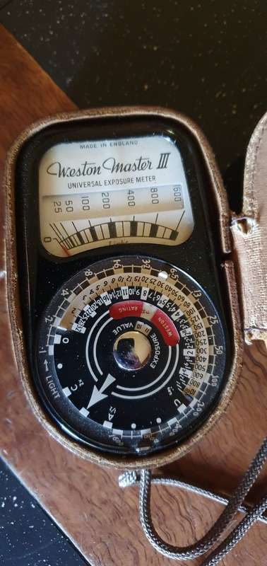 Vintage Weston Master 3 Light Meter + Various Items