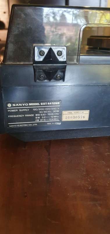 Vintage Sanyo Model GXT 441NB Stereo Music System
