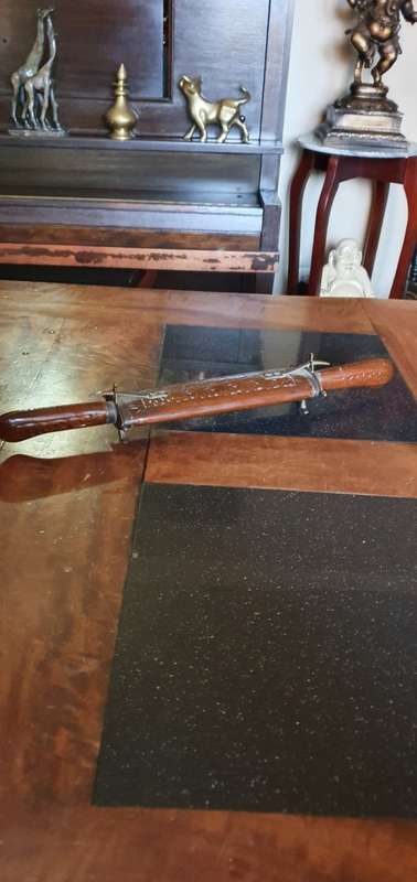 Vintage Hand Carved Indian Carving Set