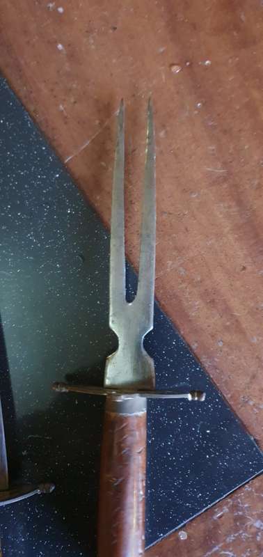 Vintage Hand Carved Indian Carving Set
