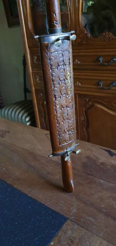Vintage Hand Carved Indian Carving Set