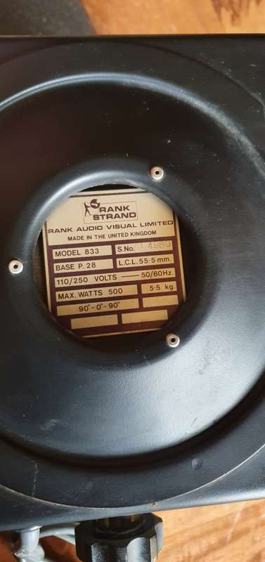 Pair of Strand 833 Stage Lights