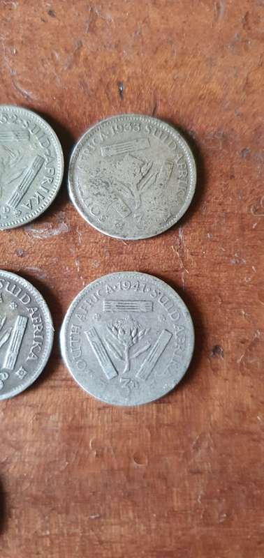 South African 3 D Coins 1936-1955