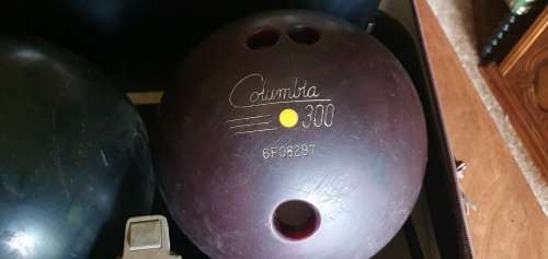 Vintage Bowling Balls in Suitcase