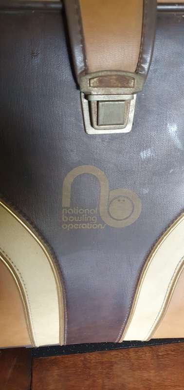 Vintage Bowling Balls in Suitcase