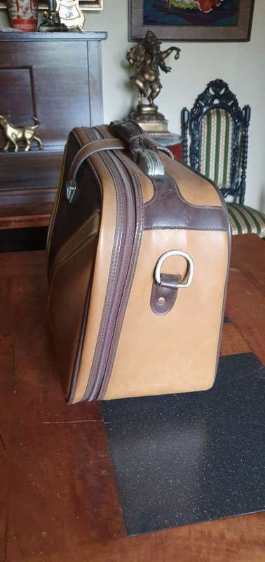 Vintage Bowling Balls in Suitcase