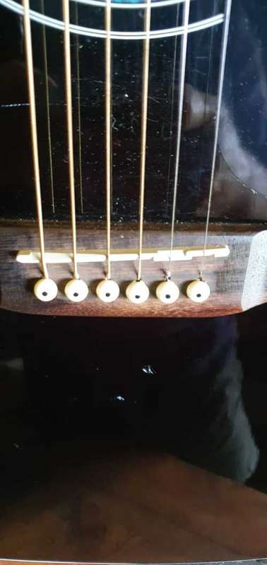 Beautiful Sanchez Hand Made Acoustic Guitar On Stand