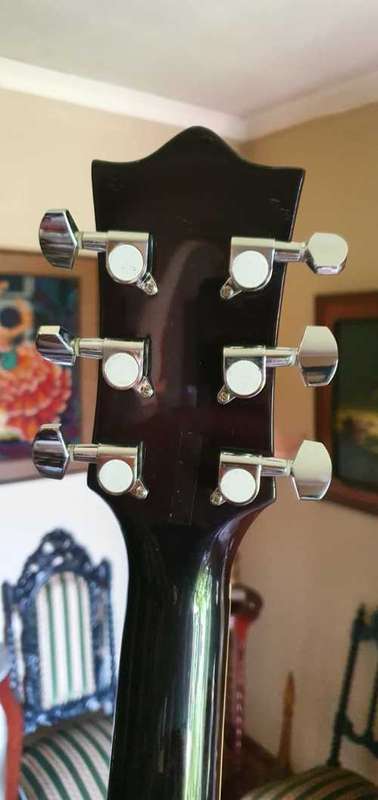 Beautiful Sanchez Hand Made Acoustic Guitar On Stand