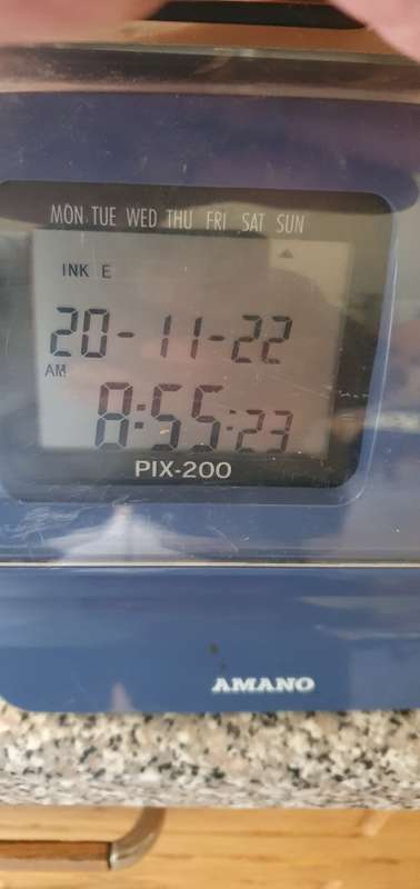 Amano Pix 200 Time Clock & Sagem MorphoAccess Finger Print Terminals