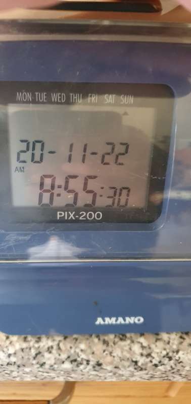 Amano Pix 200 Time Clock & Sagem MorphoAccess Finger Print Terminals