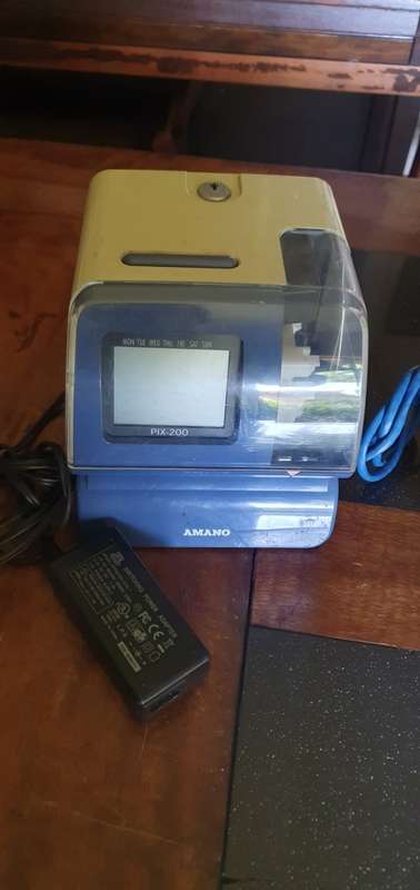 Amano Pix 200 Time Clock & Sagem MorphoAccess Finger Print Terminals