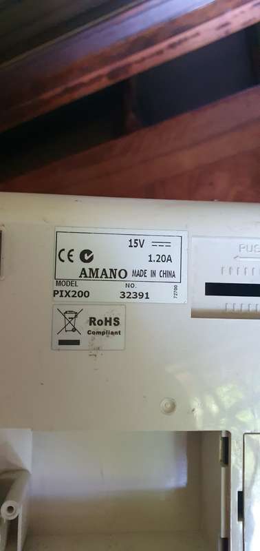 Amano Pix 200 Time Clock & Sagem MorphoAccess Finger Print Terminals
